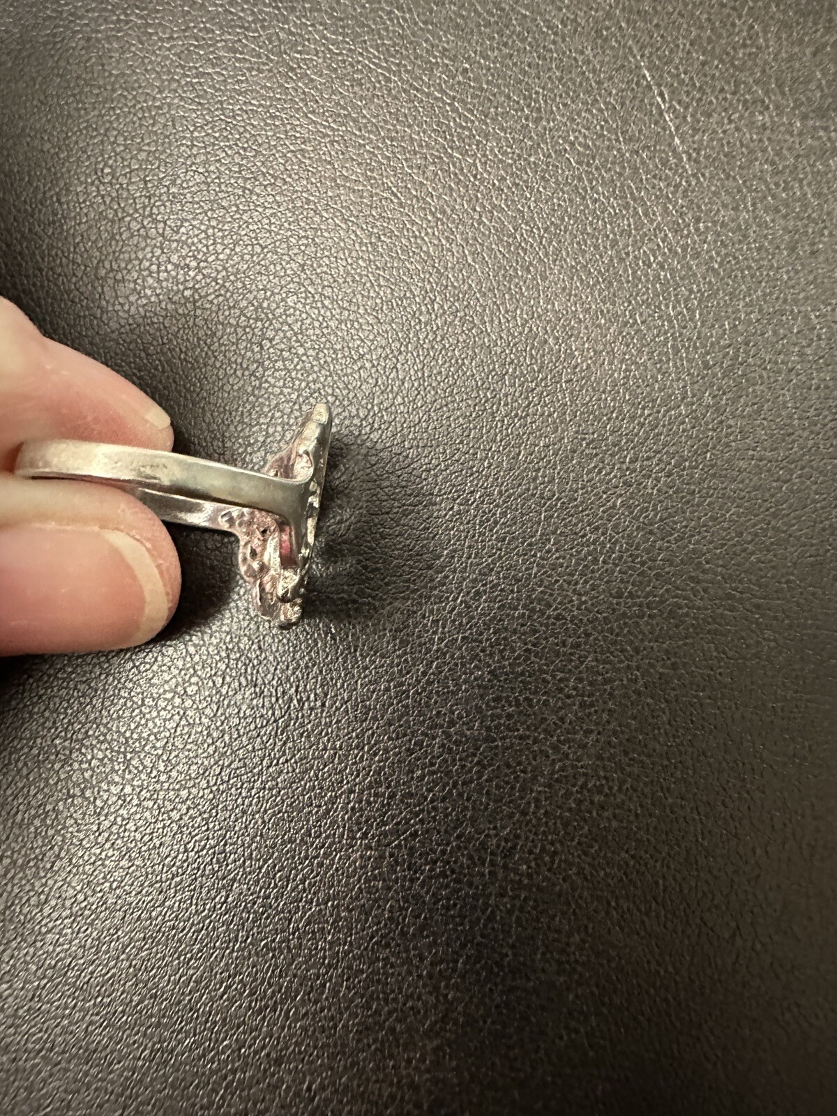 Vintage 925 Silver Monogram Ring - image 8