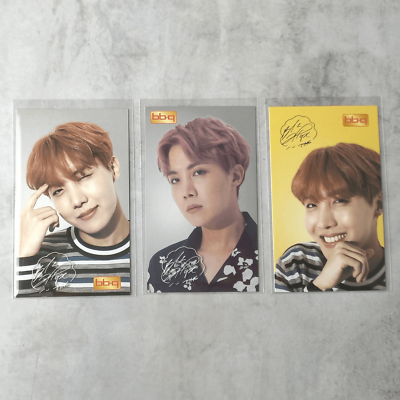 BTS 2016 BBQ Official Photo Card Complete Set - J-Hope Set of 3