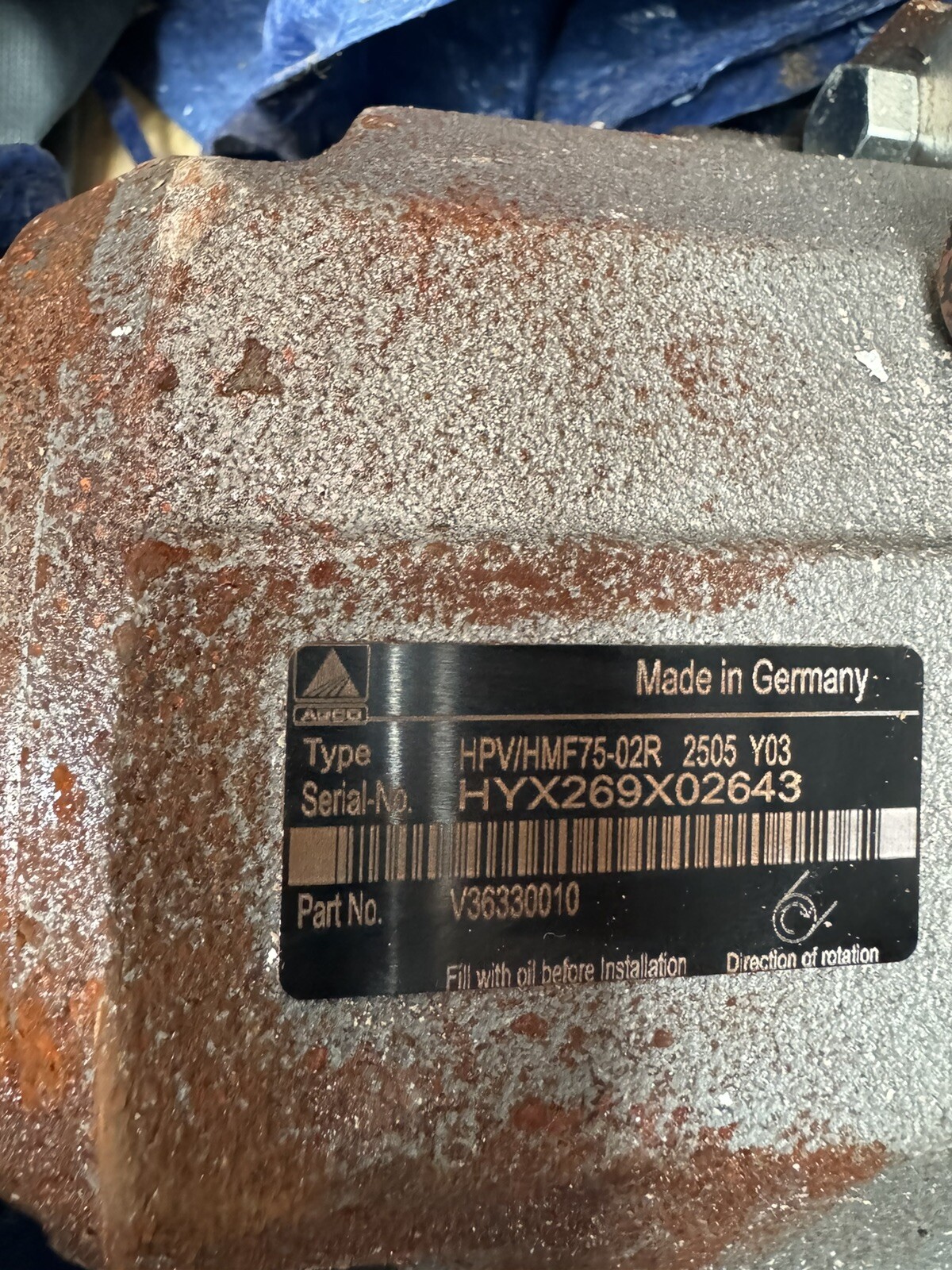 Brand New Linde 75cc Hydraulic Variable Pump HPV75 02R - V36330010  