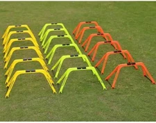 6pcs Agility Hurdles Set Football Training Rings Soccer Footwork Ring Folded