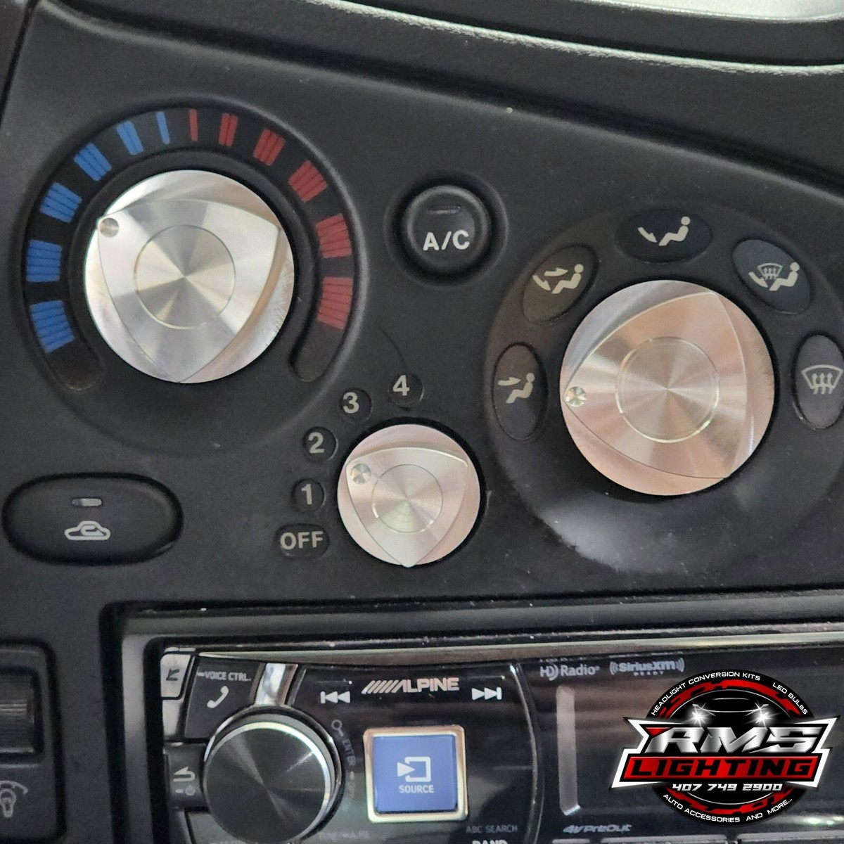 93-02 MAZDA RX-7 FD BILLET A/C KNOBS 3PCS | eBay