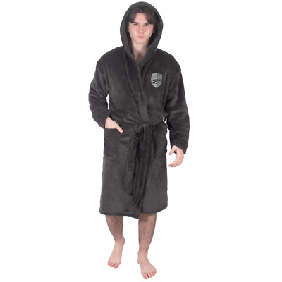 Arsenal FC Mens Dressing Gown Robe Hooded Fleece OFFICIAL Football Gift  UK