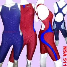 NSA WOMEN'S N511 COMPETITION TRAINING RACING KNEESKIN SWIMSUIT SWIMWEAR ALL SIZE