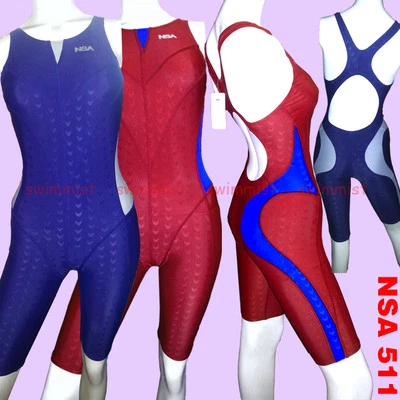 NSA WOMEN'S N511 COMPETITION TRAINING RACING KNEESKIN SWIMSUIT SWIMWEAR ALL SIZE