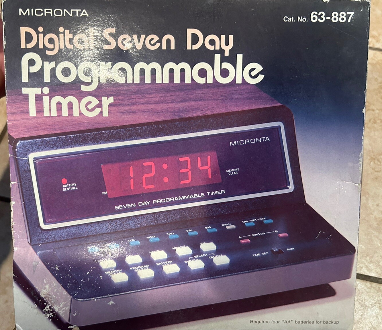 MICRONTA Digital Seven Day Programmable Timer VINTAGE Radio 
