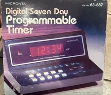 MICRONTA Digital Seven Day Programmable Timer VINTAGE Radio Shack Tandy NOS NIB