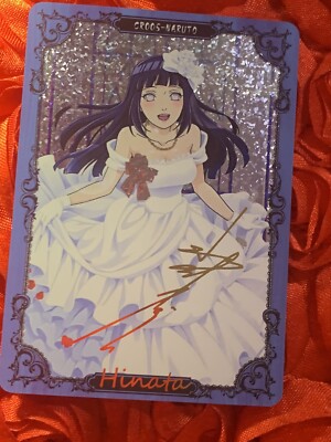 HINATA HYUGA Naruto Bride Goddess Anime Waifu Girl Snow Foil Card