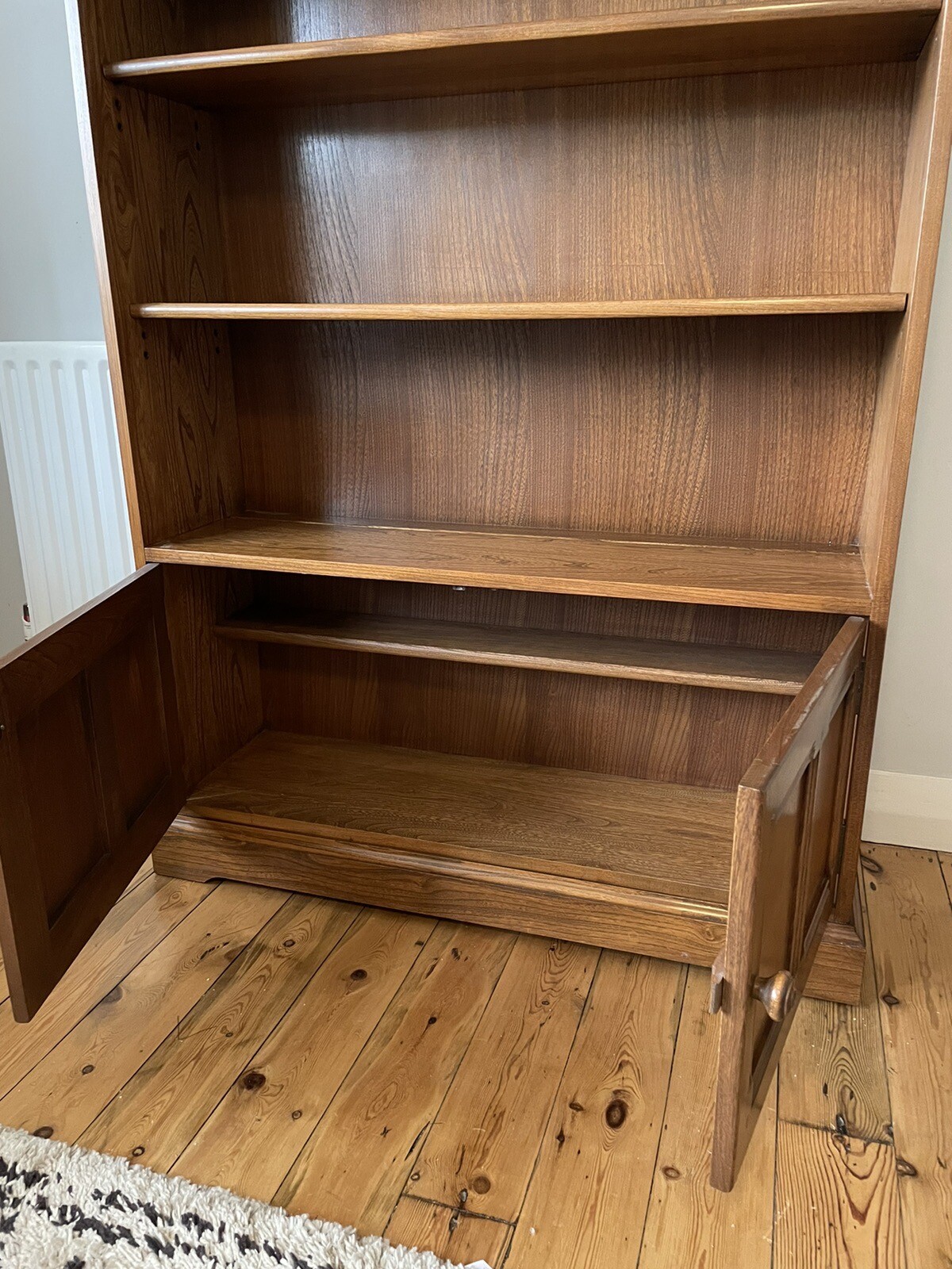 Vintage Ercol Bookcase Shelves Cupboard Dresser Golden Dawn *Delivery