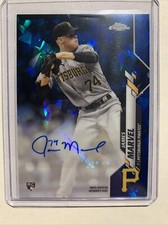 2020 Topps Chrome Update Sapphire Refractor Autograph #RAJM JAMES MARVEL RC Auto
