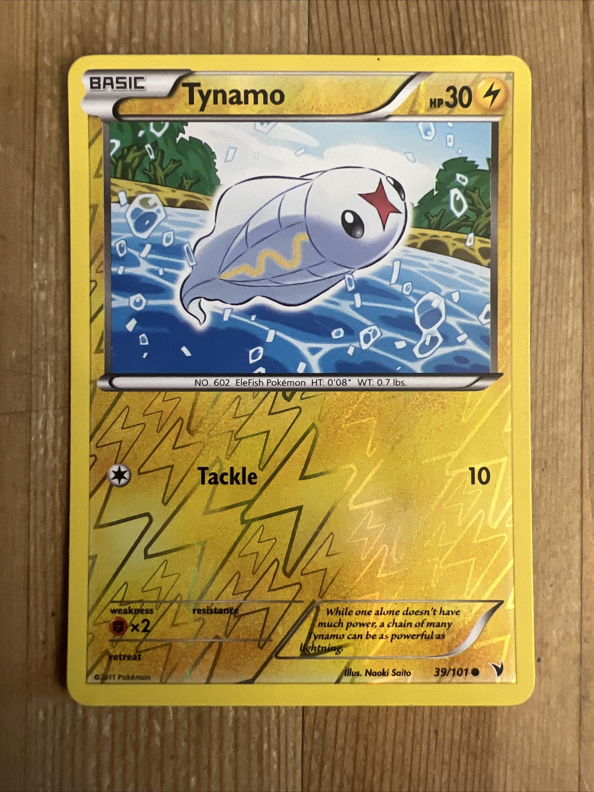 Pokémon TCG Tynamo Noble Victories 39/101 Reverse Holo Common LP