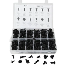 New 240pcs Car Body Retainer Push Type Pin Rivet Trim Clip Panel Moulding Kit