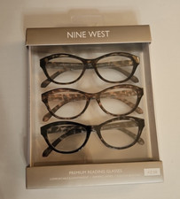 Nine West Reading Glasses Premium Scratch Resistant Tortoise Design 2.50