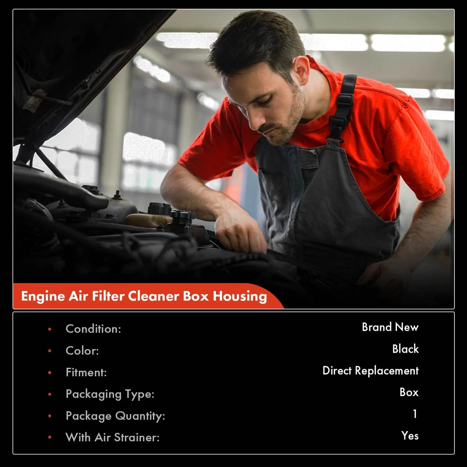 Caja de filtro de filtro de aire del motor para INFINITI I30 Nissan Máxima 2000-2001 V6 3,0 L Foto 2 de 4
