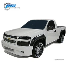 Extension Style Fender Flares Fits Canyon / Colorado 04-12 , Paintable Finish