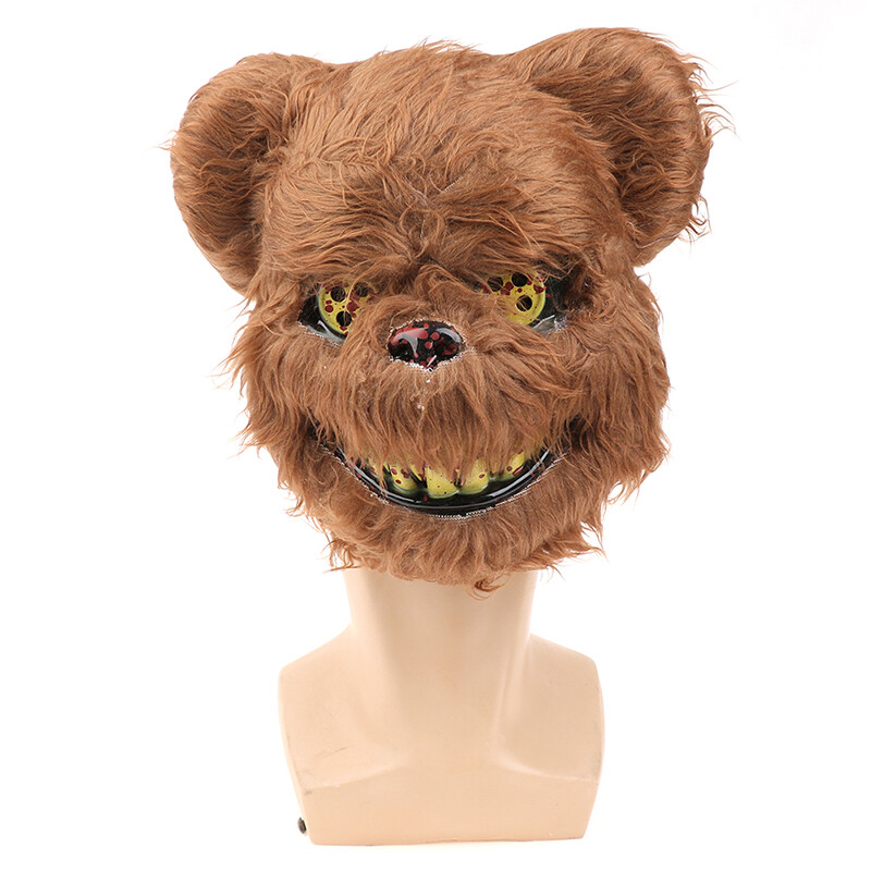 Halloween Mask Bloody Killer Rabbit Mask Teddy Bear Plush Cosplay