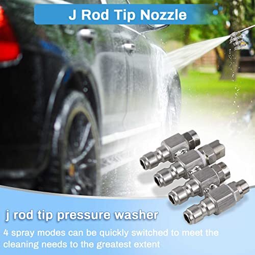 J Rod Tip 4 Way J Rod Pressure Washer Nozzle for Jrod 4 GPM Pressure