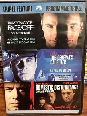 Face Off General's Daughter Domestic Disturbance (3 DVD 2001) John Travolta