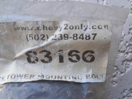 1962 63 64 65 66 67 CHEVROLET CHEVY II NOVA SHOCK TOWER MOUNTING HARDWARE KIT