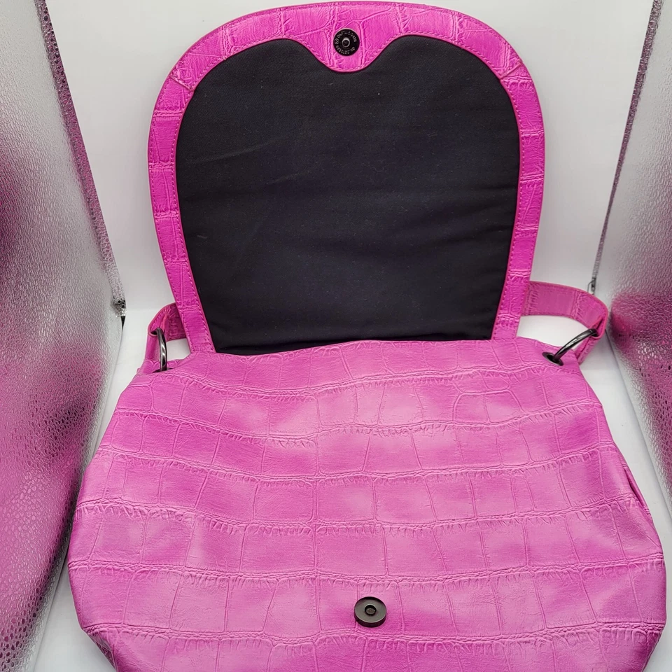 BCBGENERATION Jumbo фиолетовый черный сумка с короткими ручками молнии / карманы кнопка средний - Изображение 4 из 4