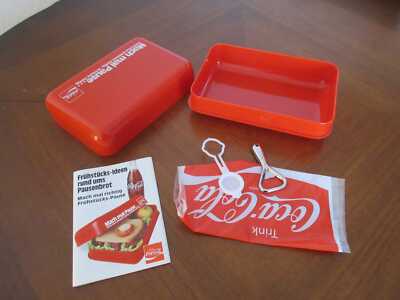 Alte Coca-Cola Frischhaltedose Vintage 70er Jahre ''Mach mal Pause'' Picknick Box