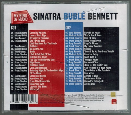 Sinatra Buble Bennett Box 2 CD My Kind of Music Union Square Music 2012 - Picture 3 of 3