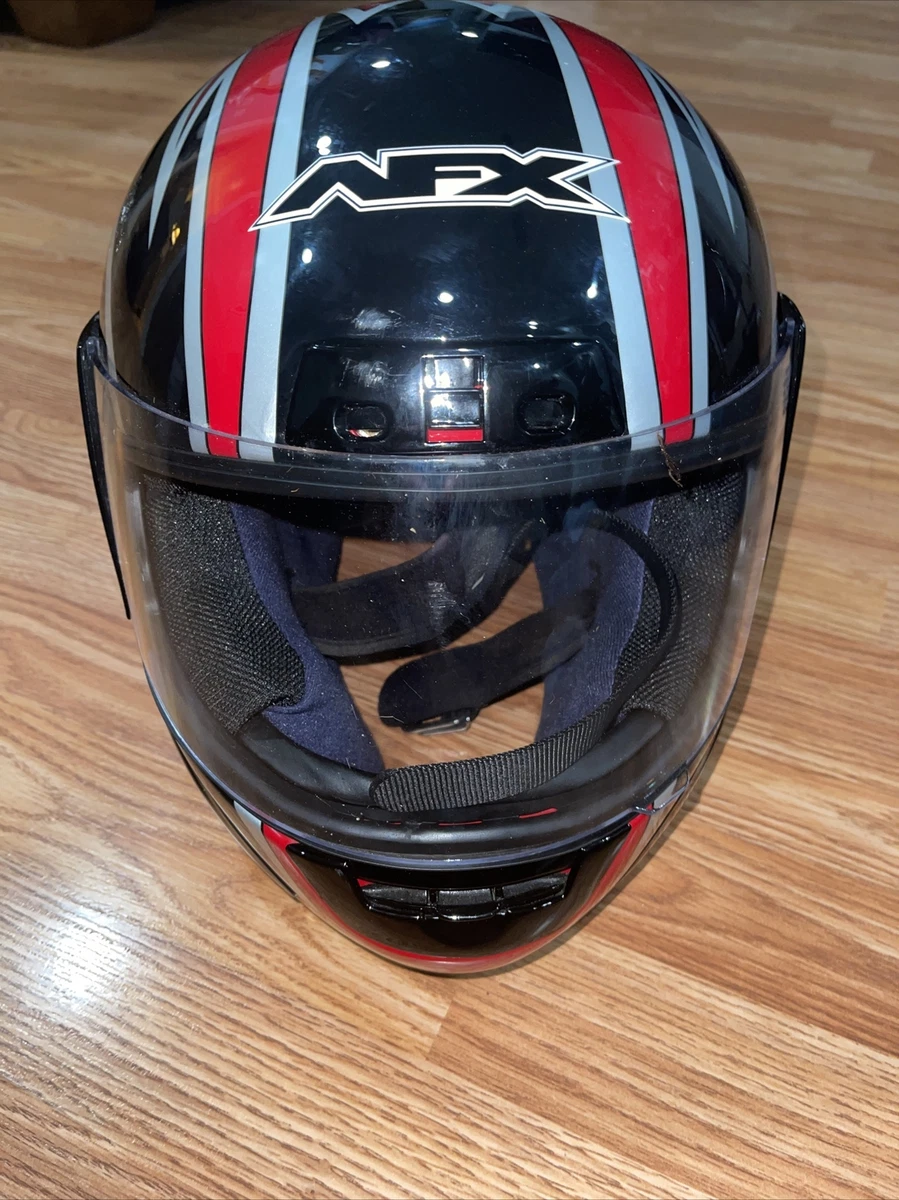 vintage AFX FX 10 Black red Full Face Helmet Large motorcycle
