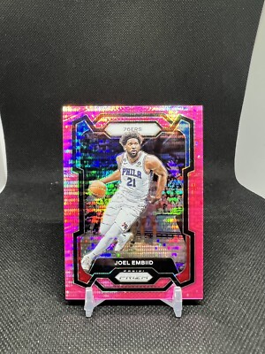 2023-24 Panini Prizm - Joel Embiid #73 Pink Pulsar Prizm /42 for