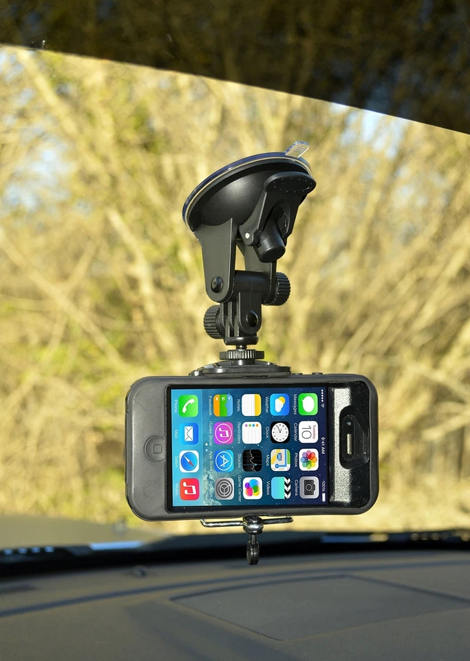 Car Phone Mount - Cell Phone Holder for Car Windshield for iPhone X 8 8 Plus - Image 2 of 4