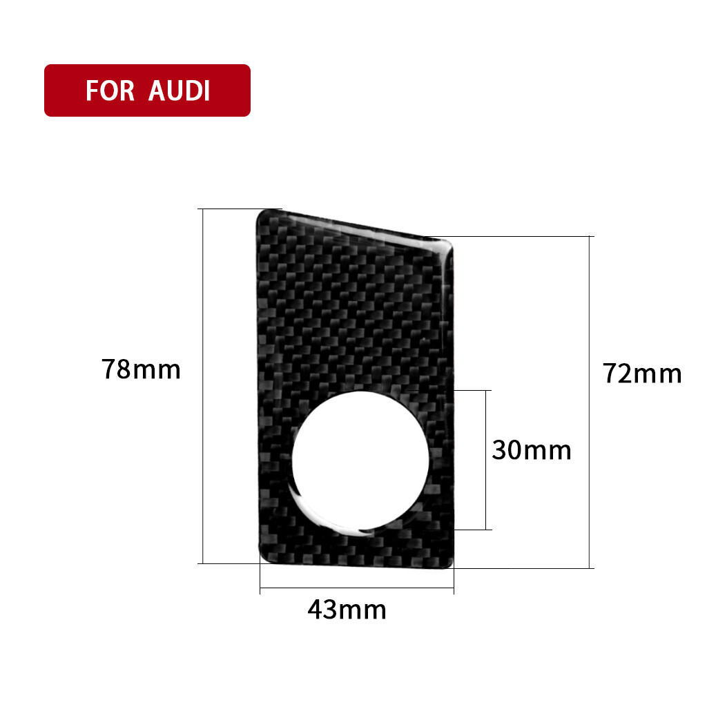 Suitable for 17-20 Audi A4L B9 Printing Carbon Fiber One-button Start Panel
