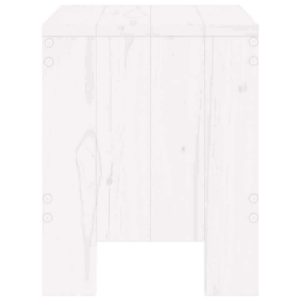 Garden Stools 2 pcs White 40x36x45 cm Solid Wood Pine eBay