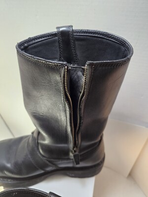 Ariat Metal Mounts Alloy H2O Black Motorcycle Boots Mens Sz  display picture 2