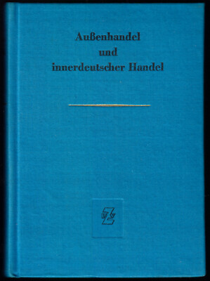 Außenhandel und Innerdeutscher Handel, Gesetzessammlung, 1960