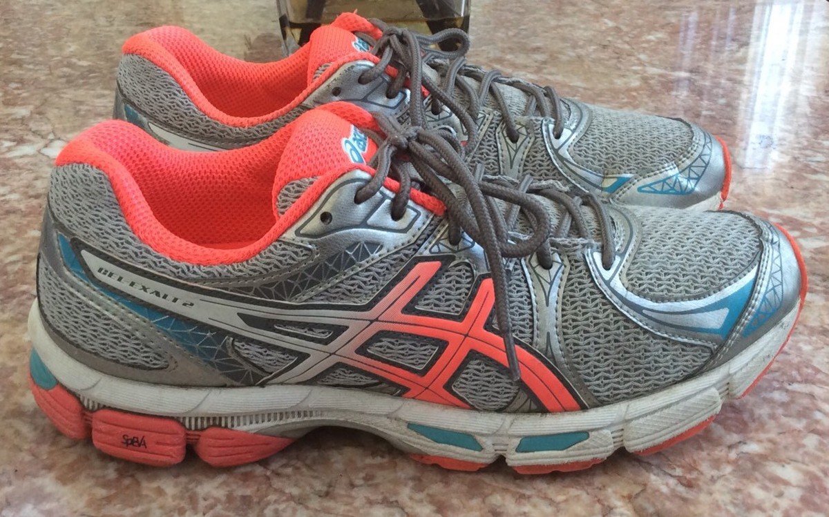 スニーカー ASICS GEL-EXALT2 Sneakers UNISEX Asics Gel-Exalt 2 T4B6N Women's 10 Running Shoes Silver
