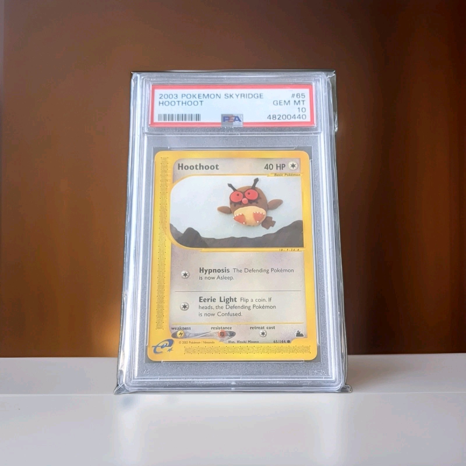 Pokémon Hoothoot Skyridge 65/144 2003 PSA 10 GEM MT Regular Basic HP40 TCG RARE