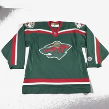Minnesota Wild Hockey Jersey Mens XL Green NHL Hockey Adult Licensed Green