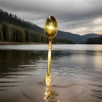 Teelöffel SPANISH CROWN GOLD by Oneida Vergoldet - Bild 1 von 4