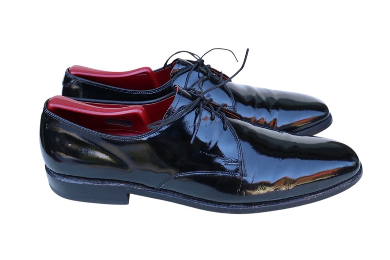 Allen Edmonds Spencer 5304 Black Formal Leather Plain Toe Derby Dress Shoe 11 AA