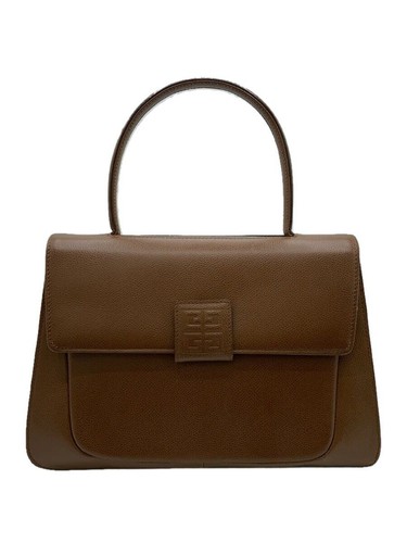 GIVENCHY Handbag Cowhide Brown Solid Used