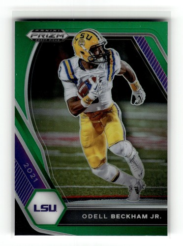 Odell Beckham Jr. 2021 Panini Prizm Draft Picks Collegiate #61 LSU Tigers Green
