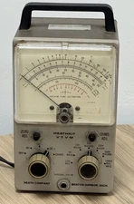 Heathkit VTVM Model IM-18 Vacuum Tube Voltmeter Working W/ Probes