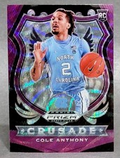 2020-21 Panini Prizm Draft Picks Crusade Purple Wave #89 Cole Anthony