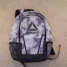 Reebok Camo Backpack Gray/Black Zip Adjustabl...