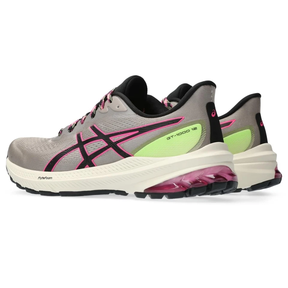 Zapatillas de trail running ASICS GT-1000 12 para mujer, talla 6 B baño natural/verde lima Foto 4 de 4