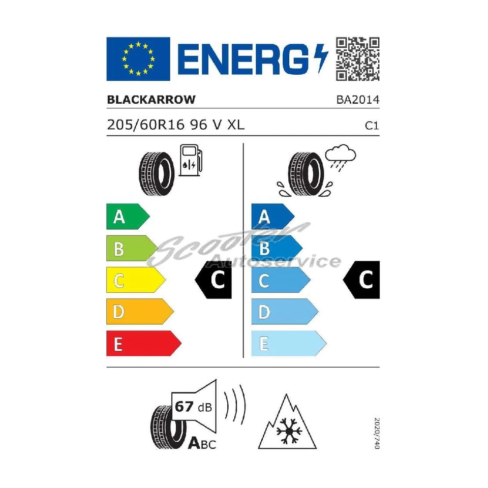 Allwetterreifen Black Arrow 205/60 R16 96V All Season Dart 4S 3PMSF XL | 28015 - Bild 2 von 4
