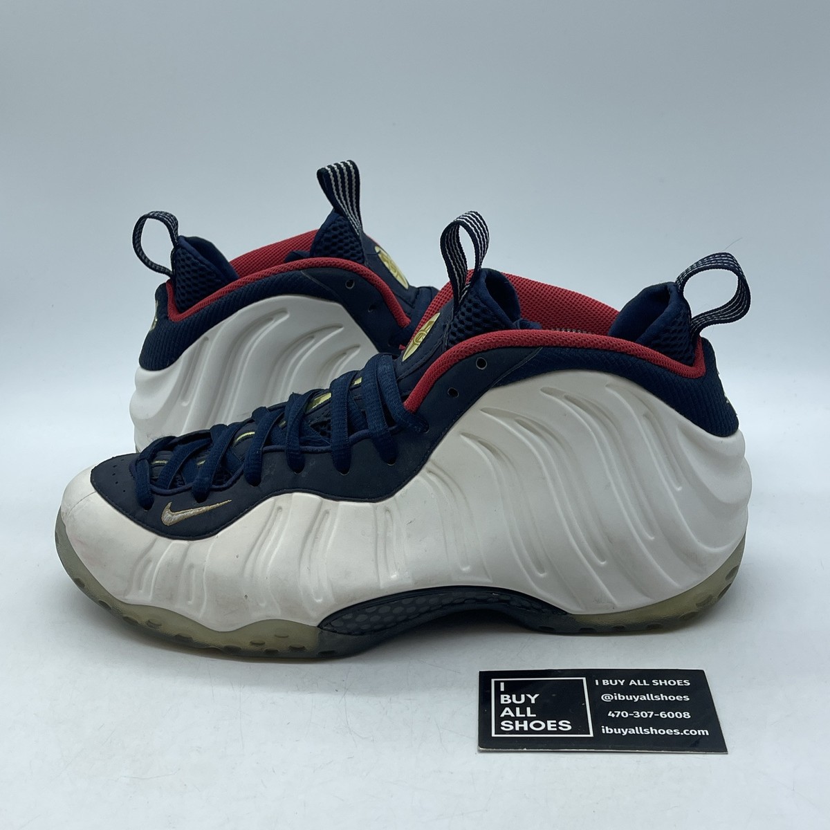 blue red and white foamposites