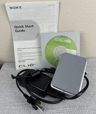 Sony Clie PEG-SJ22 - WORKS - NEEDS BATTERY - w/Charger Cables  Stylus
