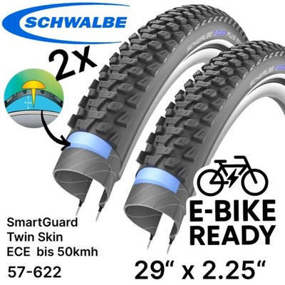 2x Schwalbe Marathon Plus MTB Ebike SG 29x2,25'' 57-622 E-50 Reflex Pannenschutz