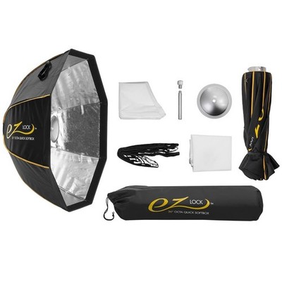 Glow EZ Lock 36'' Octa Small Quick Softbox, Eight-Sided Parabolic Softbox Open...