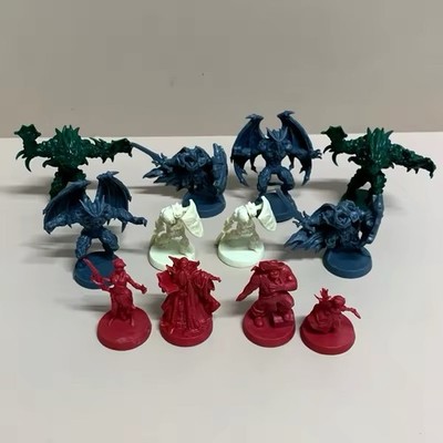  HeroQuest | 12 Mythic Tier Miniaturen | (4) Helden Mentor, Hexe, Bard, Druid