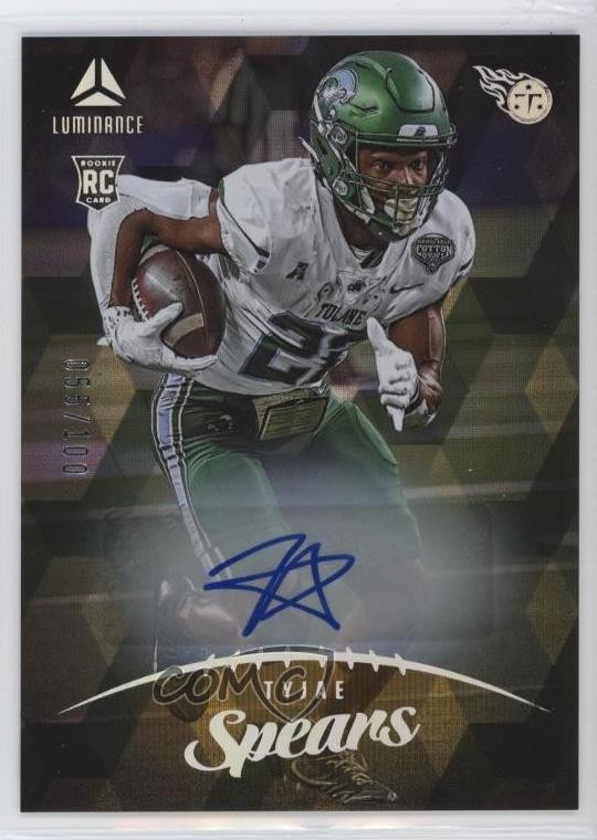 2023 Panini Luminance Gold 55/100 Tyjae Spears #122 Rookie Auto RC 16wc
